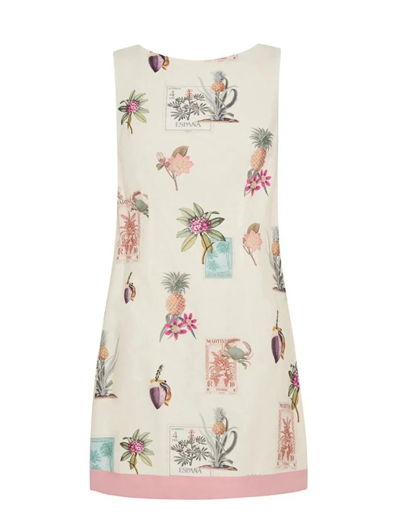 Printed Sleeveless Mini Dress OutfitFlow