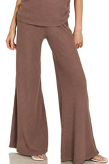 Zenana Sweater Mock Neck Top & Long Pants Set OutfitFlow