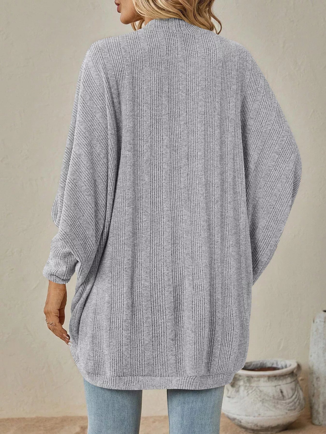 Open Front Cocoon Cardigan OutfitFlow