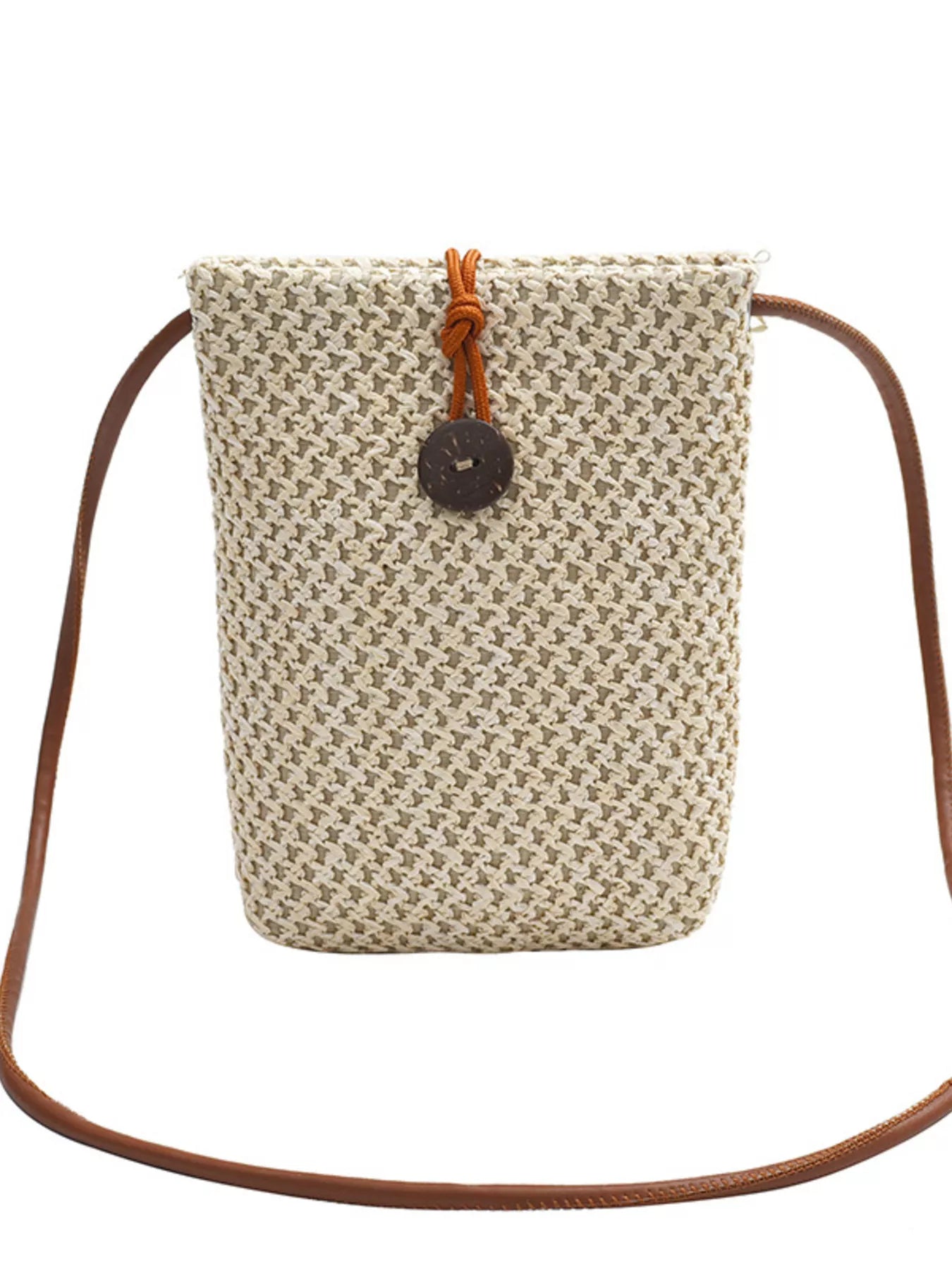 Straw Woven Crossbody Bag OutfitFlow