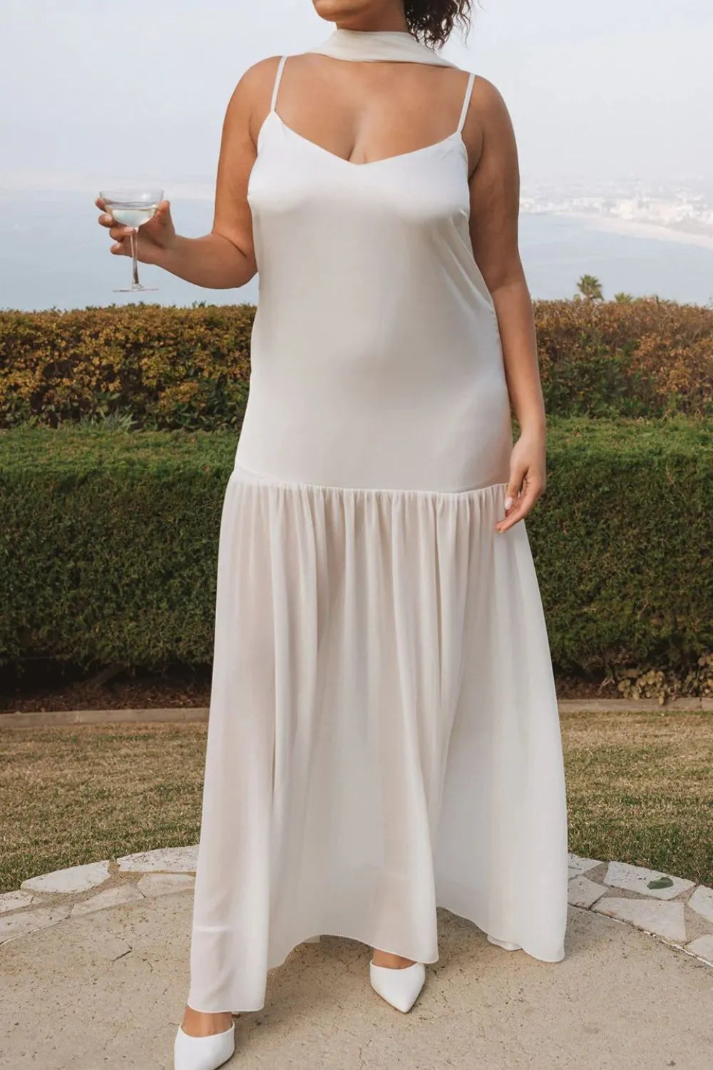 Adjustable Strap Maxi Cami Dress OutfitFlow