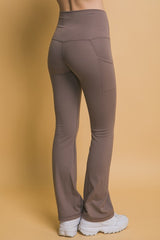 Outfit Flow - Love Tree High Waist Flare Active Leggings with Side Pockets