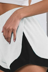 BiBi French Terry Knit Color Block with Sid Slit Shorts OutfitFlow