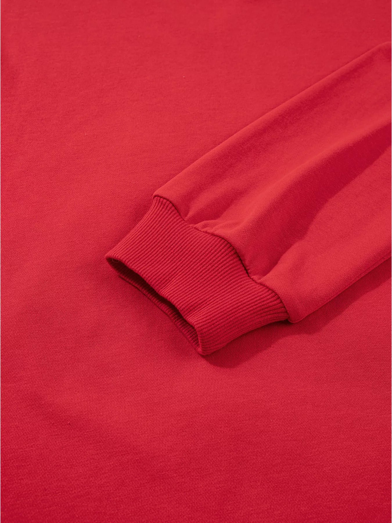 Plaid Frayed Double Christmas Tree Patched Drop Shoulder Sweatshirt OutfitFlow