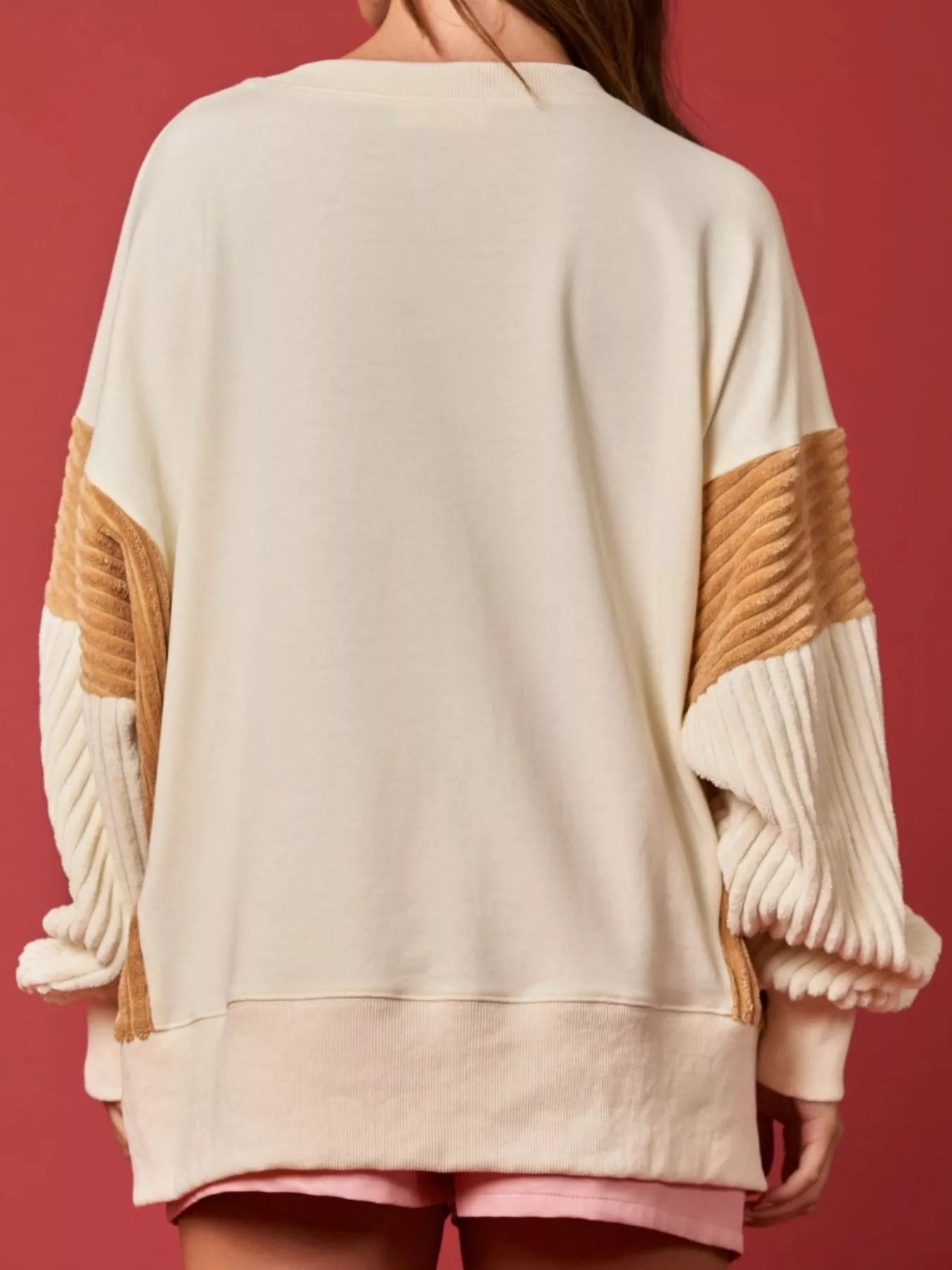 Nutcracker Long Sleeve Sweatshirt with Side Slit OutfitFlow