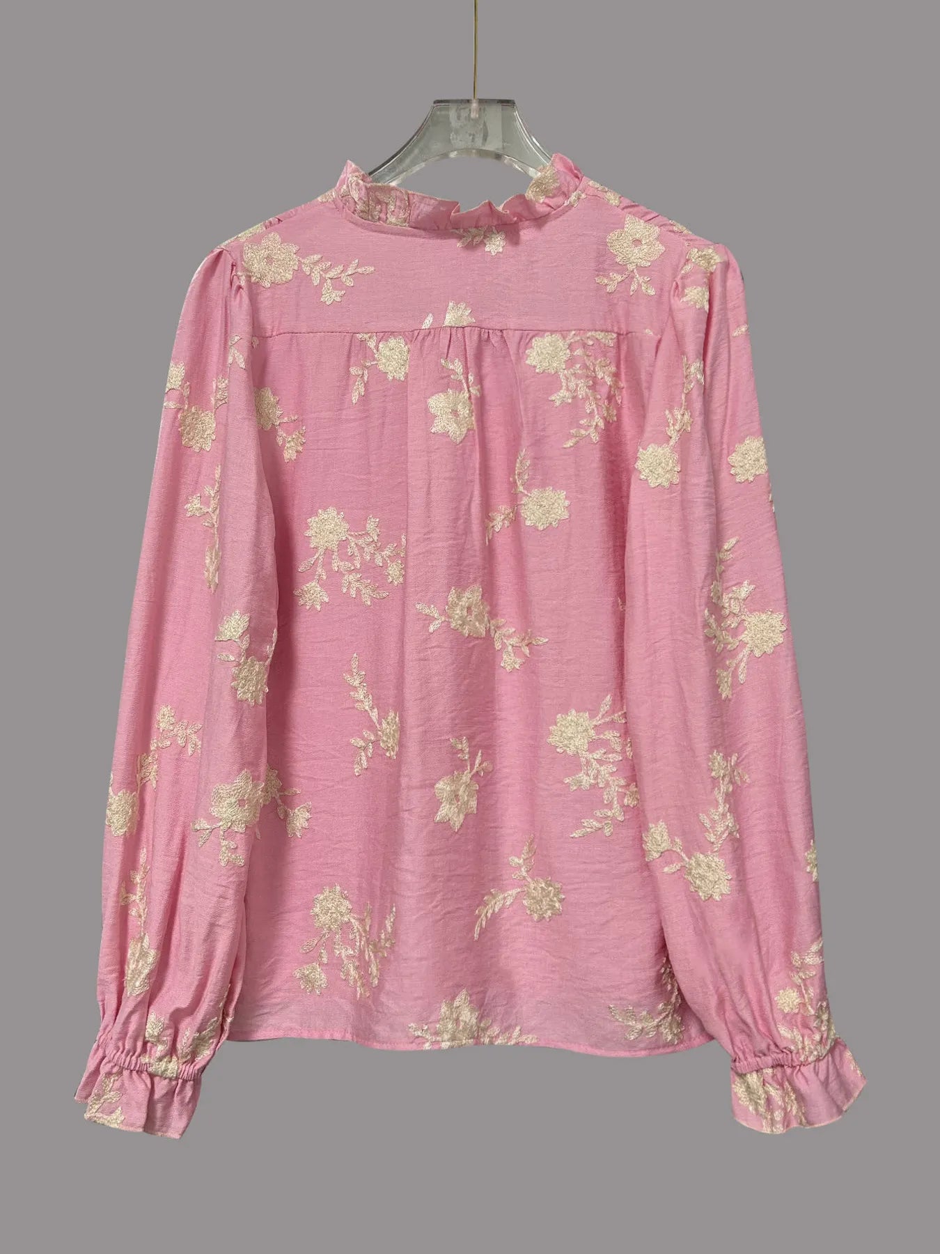 Flower Button Up Long Sleeve Shirt OutfitFlow