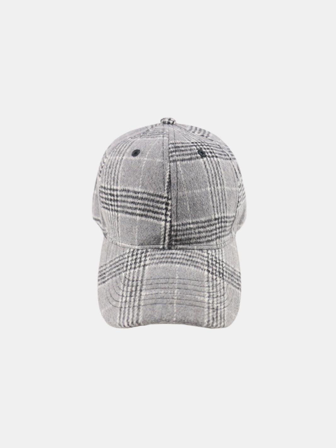 Outfit Flow - Plaid Adjustable Cotton Baseball Cap