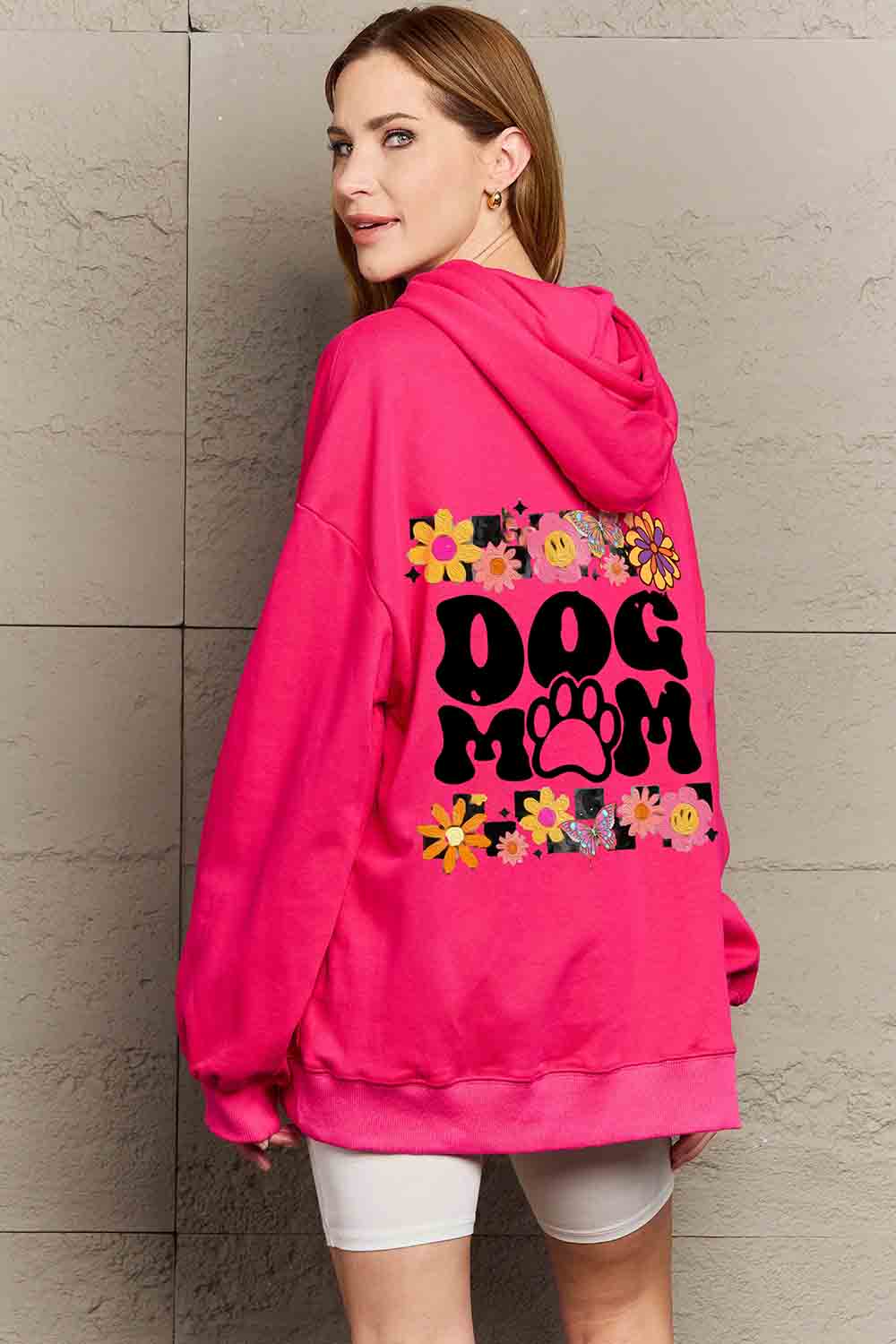 Outfit Flow - Simply Love Simply Love Full Size DOG MOM Graphic Hoodie