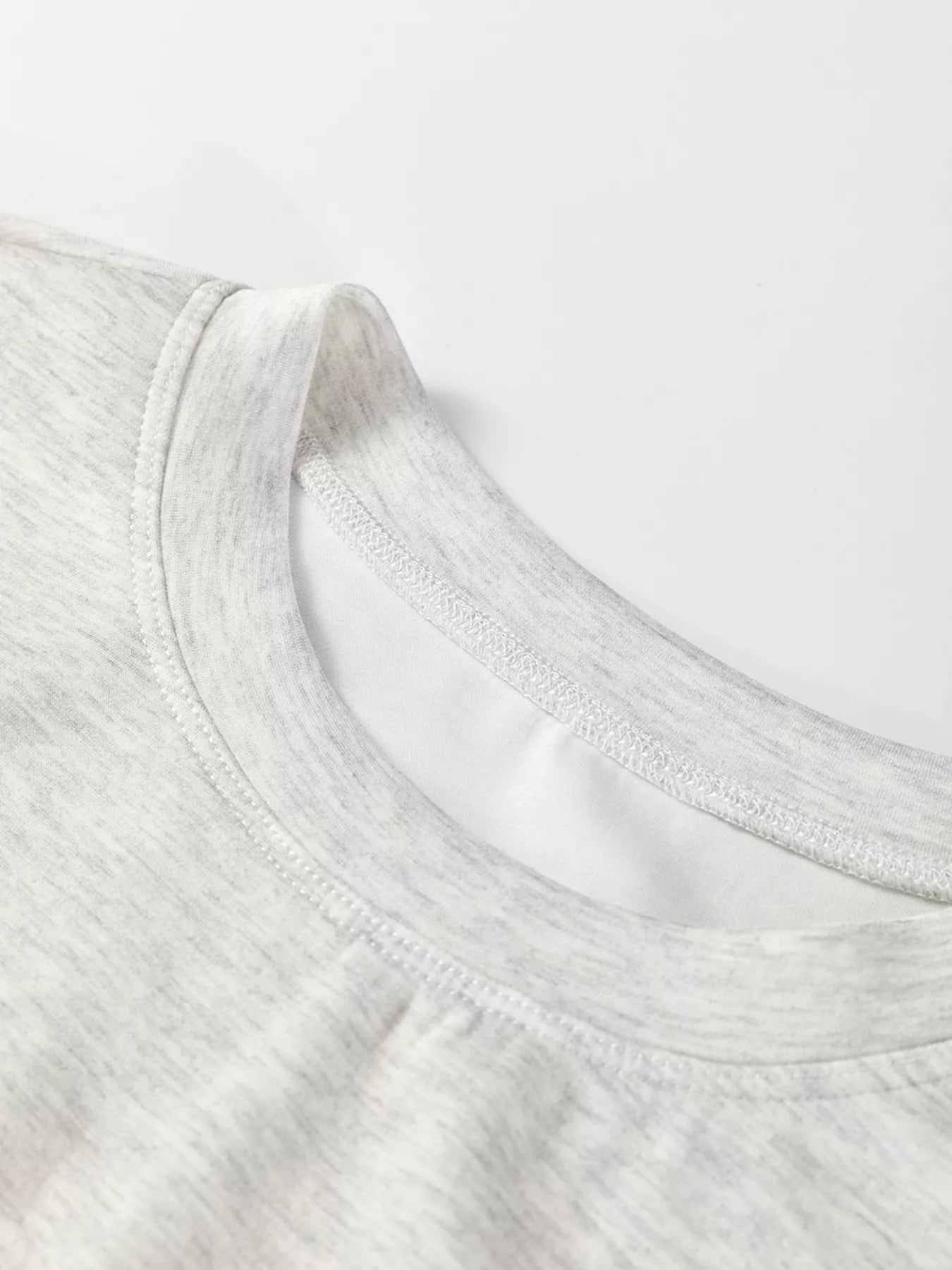 rawstring Waist Tunic Solid Sweatshirt OutfitFlow