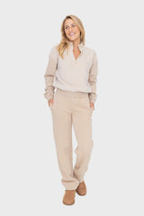 Outfit Flow - Mono B Elastic Waist Fleece Pants with Pockets