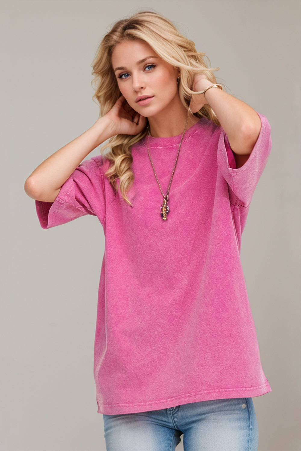 Basic Bae Round Neck Half Sleeve T-Shirt