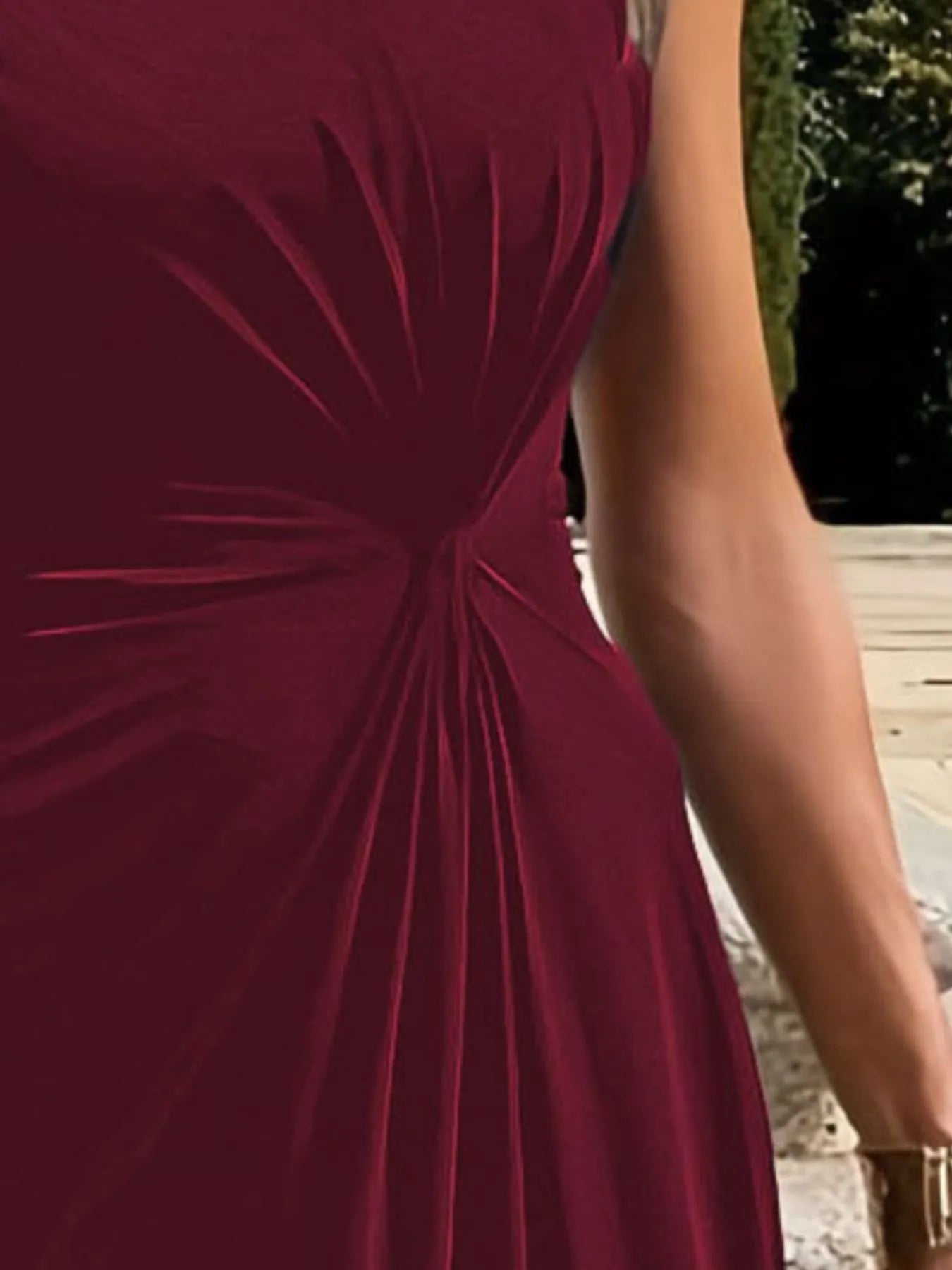 Round Neck Sleeveless Maxi Dress OutfitFlow