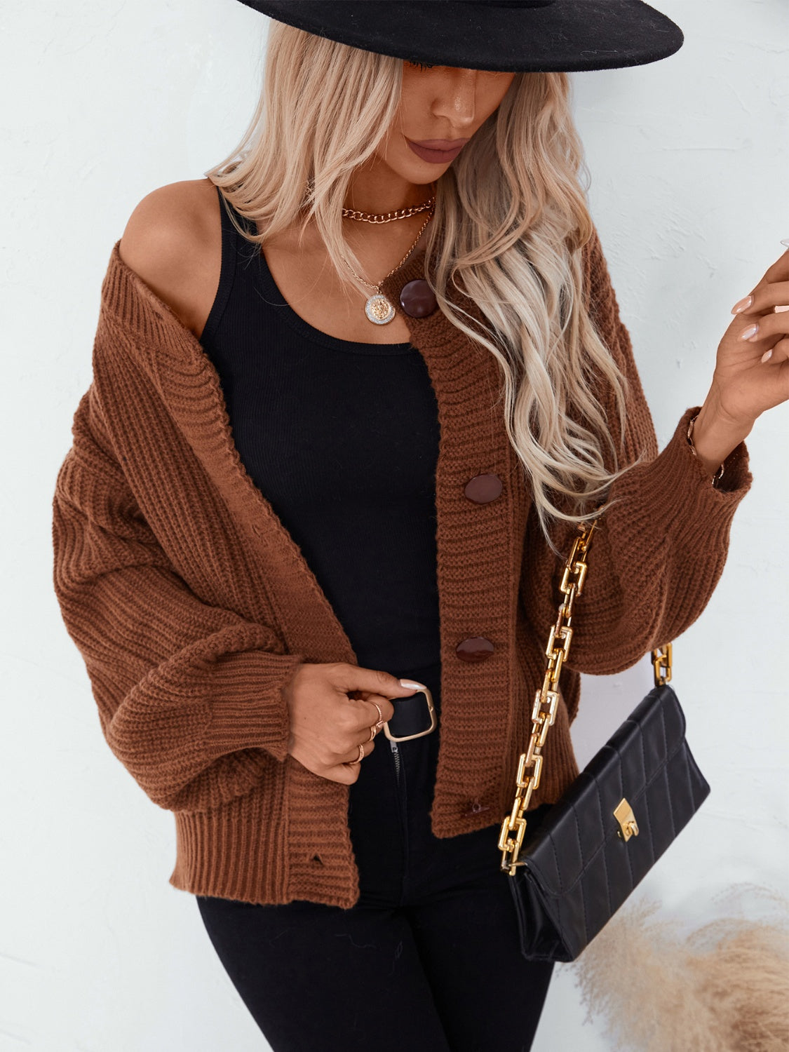 Outfit Flow - Button Down Long Sleeve Cardigan