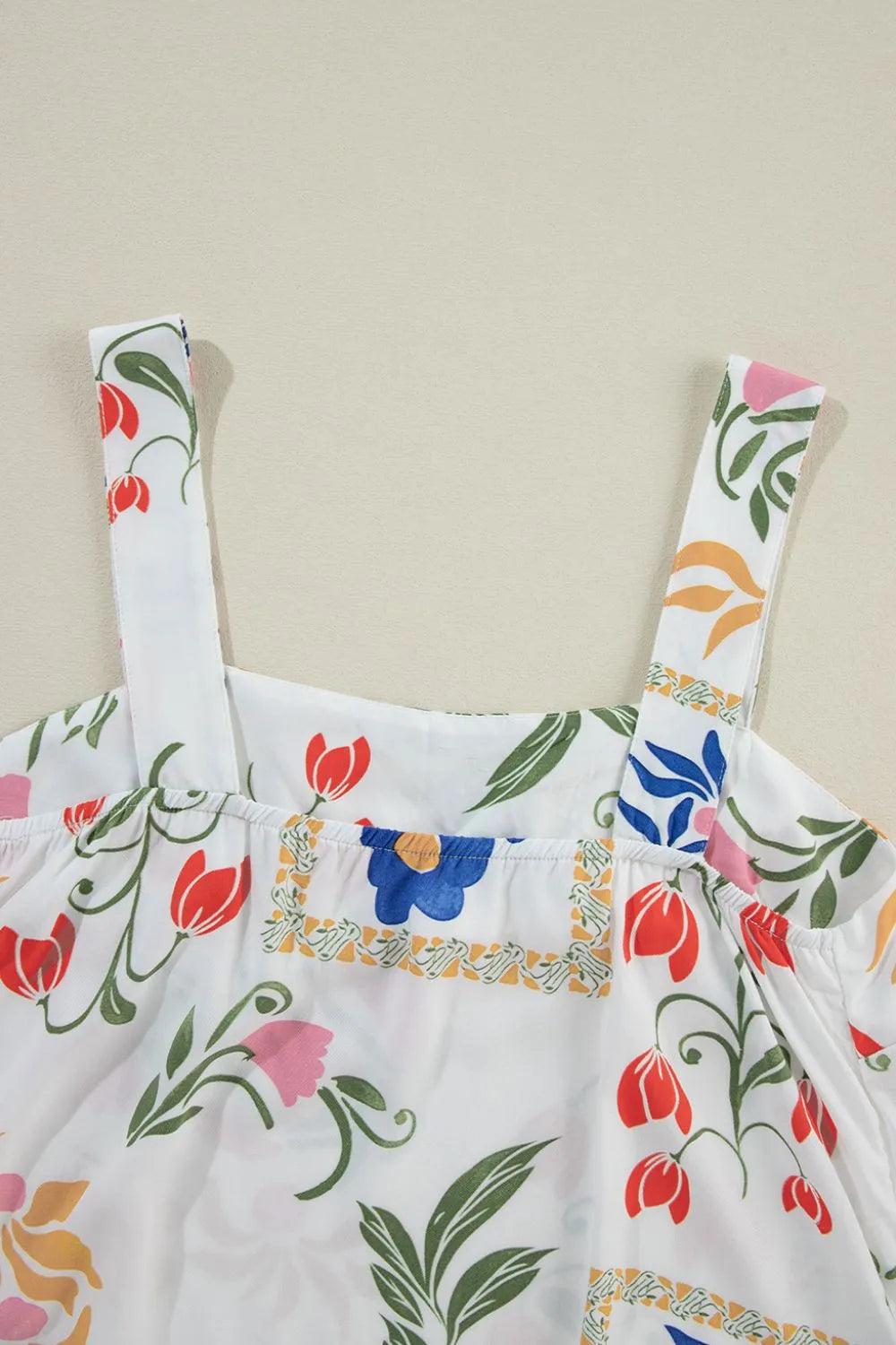 Printed Square Neck Top and Pants Set OutfitFlow