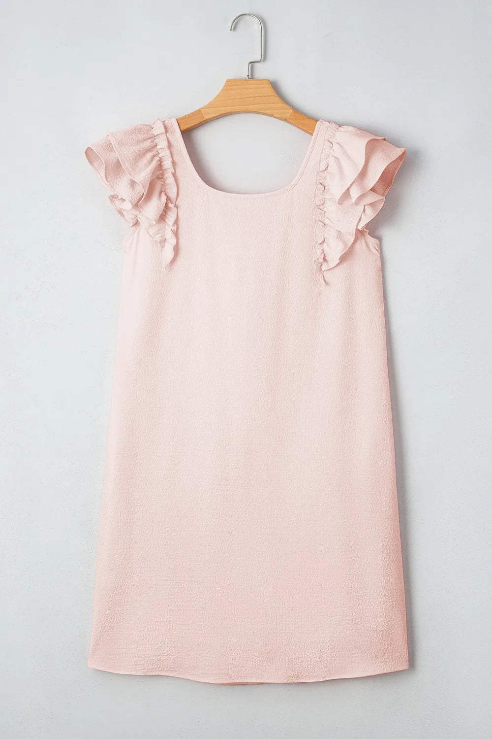 Ruffle Sleeve Bow Back Mini Dress OutfitFlow