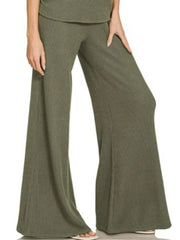 Zenana Mock Neck Top and Pants Sweater Set OutfitFlow