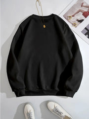 Butterfly Crew Neck Long Sleeve Sweatshirt OutfitFlow
