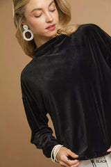 Umgee Ribbed Drawstring Hem Knit Top OutfitFlow
