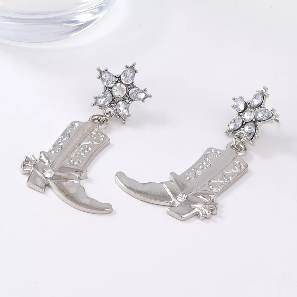 Western Style Boot Dangle Earrings OutfitFlow
