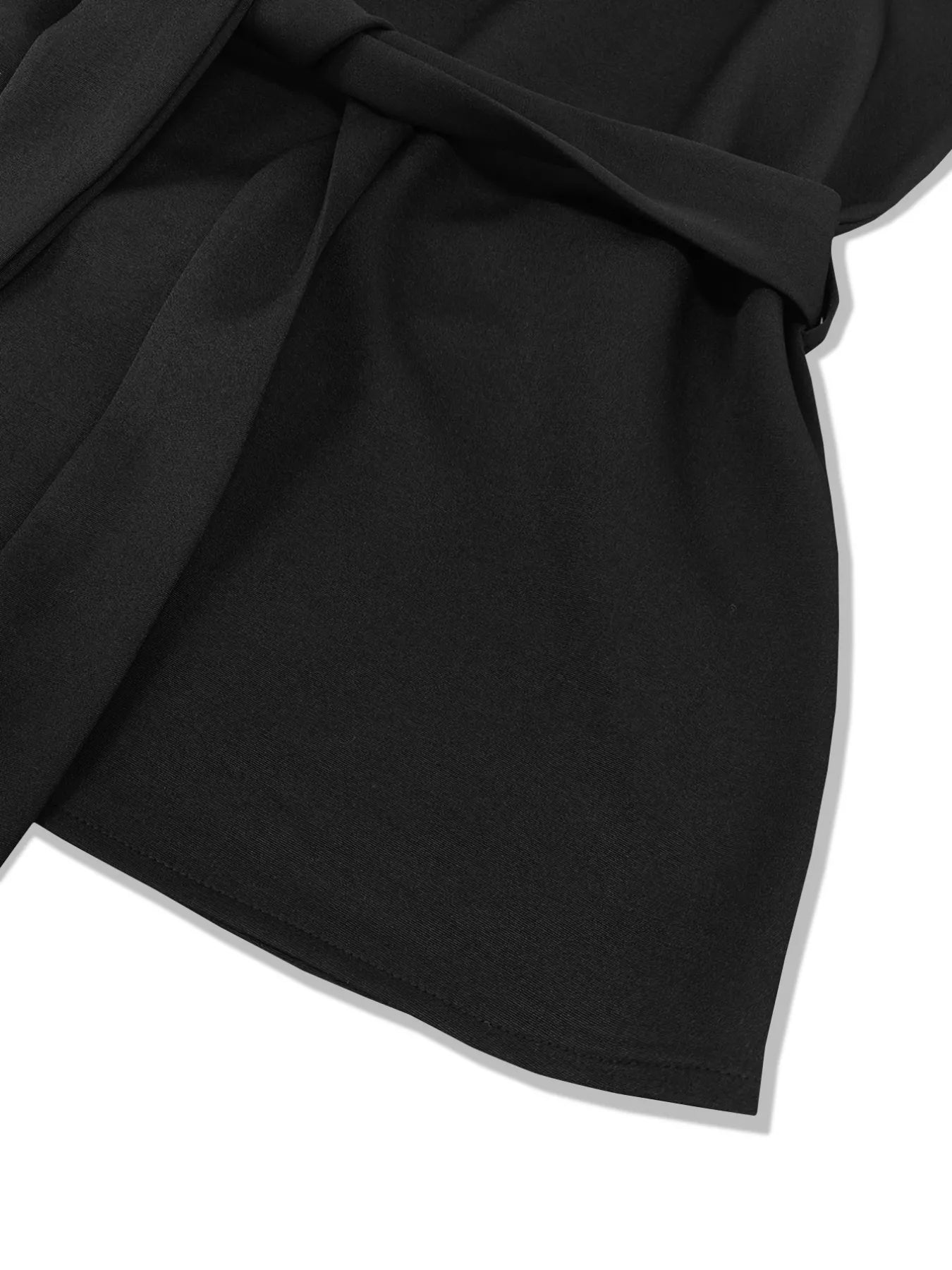 Tie-Waist Long Sleeve Top and Pants Set OutfitFlow