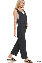 Zenana Casual Adjustable Strap Baggy Jumpsuit with Pocket OutfitFlow