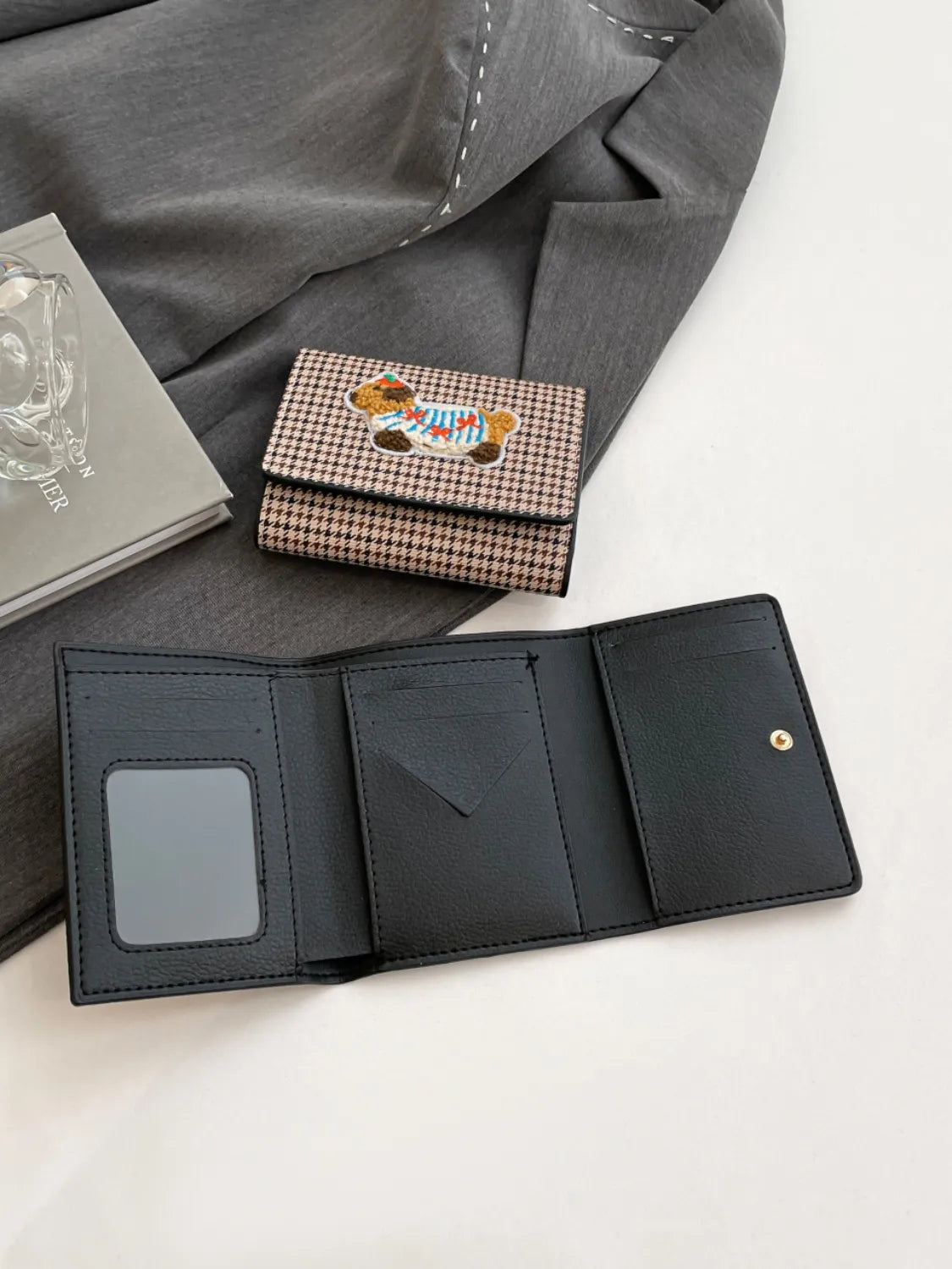 PU Leather Printed Wallet OutfitFlow