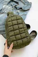 Quilted Nylon Crossbody Bag