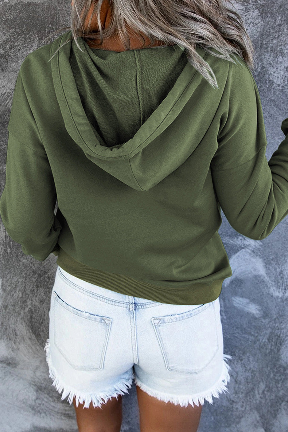 Outfit Flow - Dropped Shoulder Long Sleeve Hoodie with Pocket