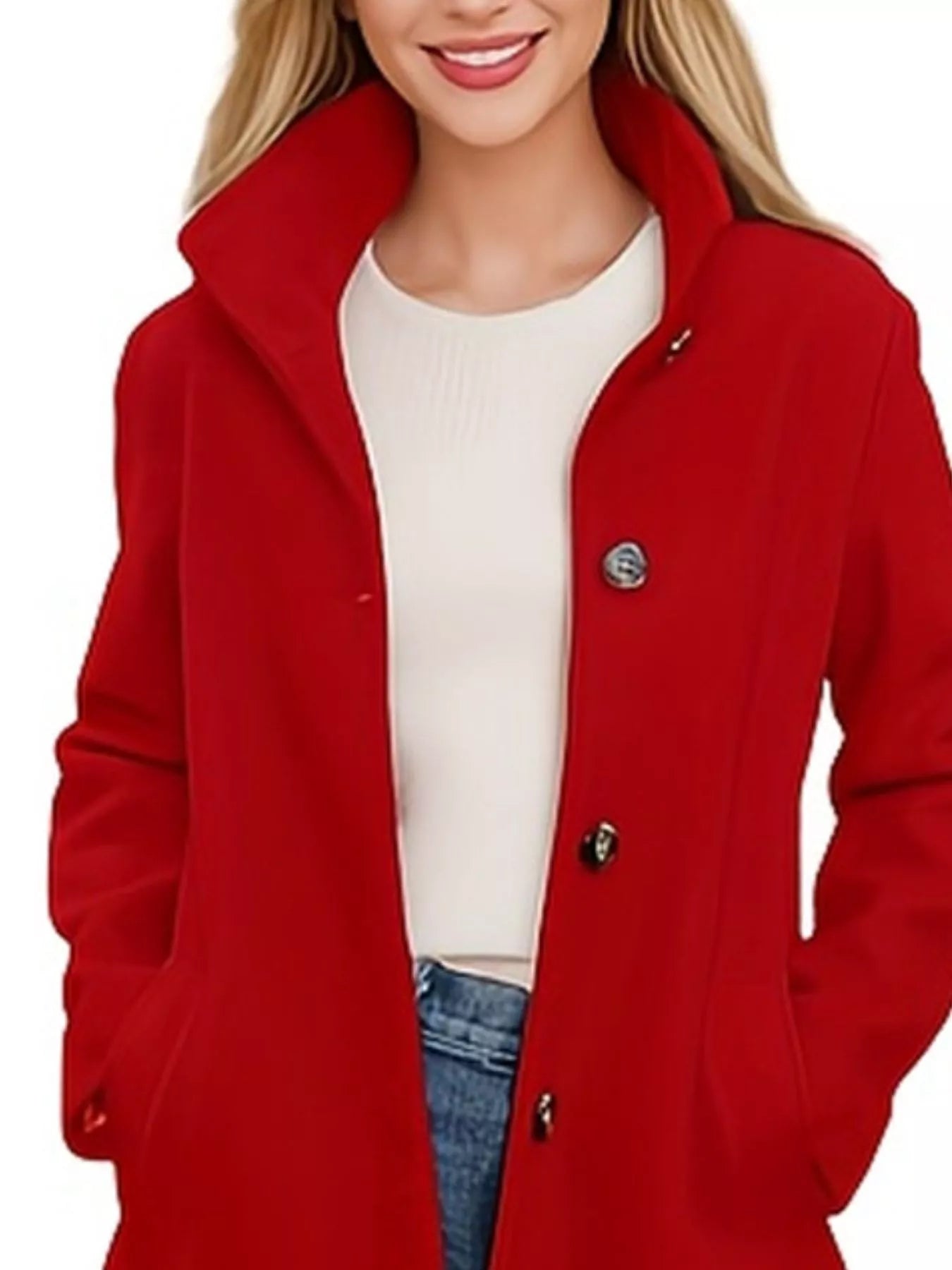 Button-Down Long Sleeve Outerwear OutfitFlow