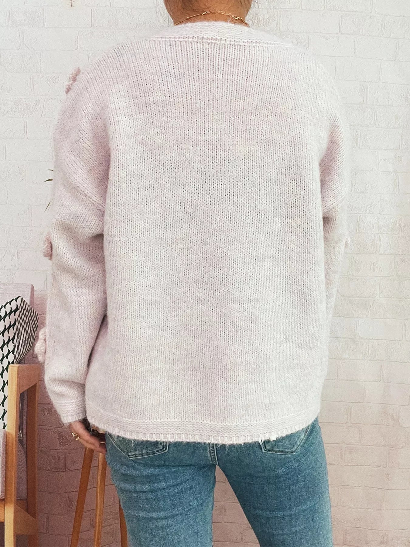 Flower Button-Up Cardigan OutfitFlow