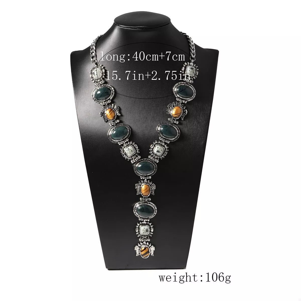 Resin Zinc Alloy Y-Shape Necklace OutfitFlow