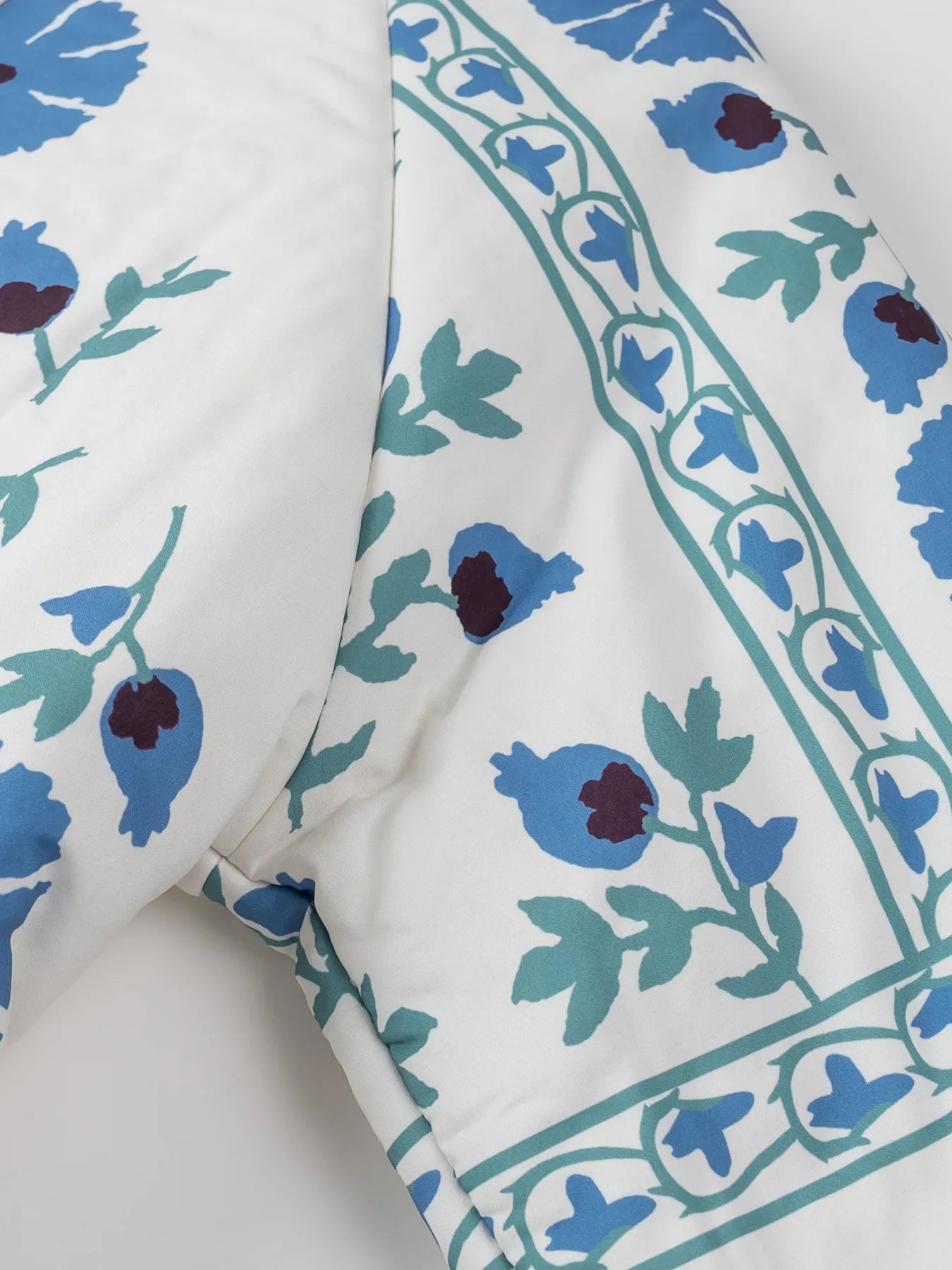 Printed Button Down Long Sleeve Winter Coat OutfitFlow