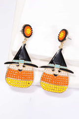 Witch's Hat Shape Synthetic Pearl Dangle Earrings OutfitFlow