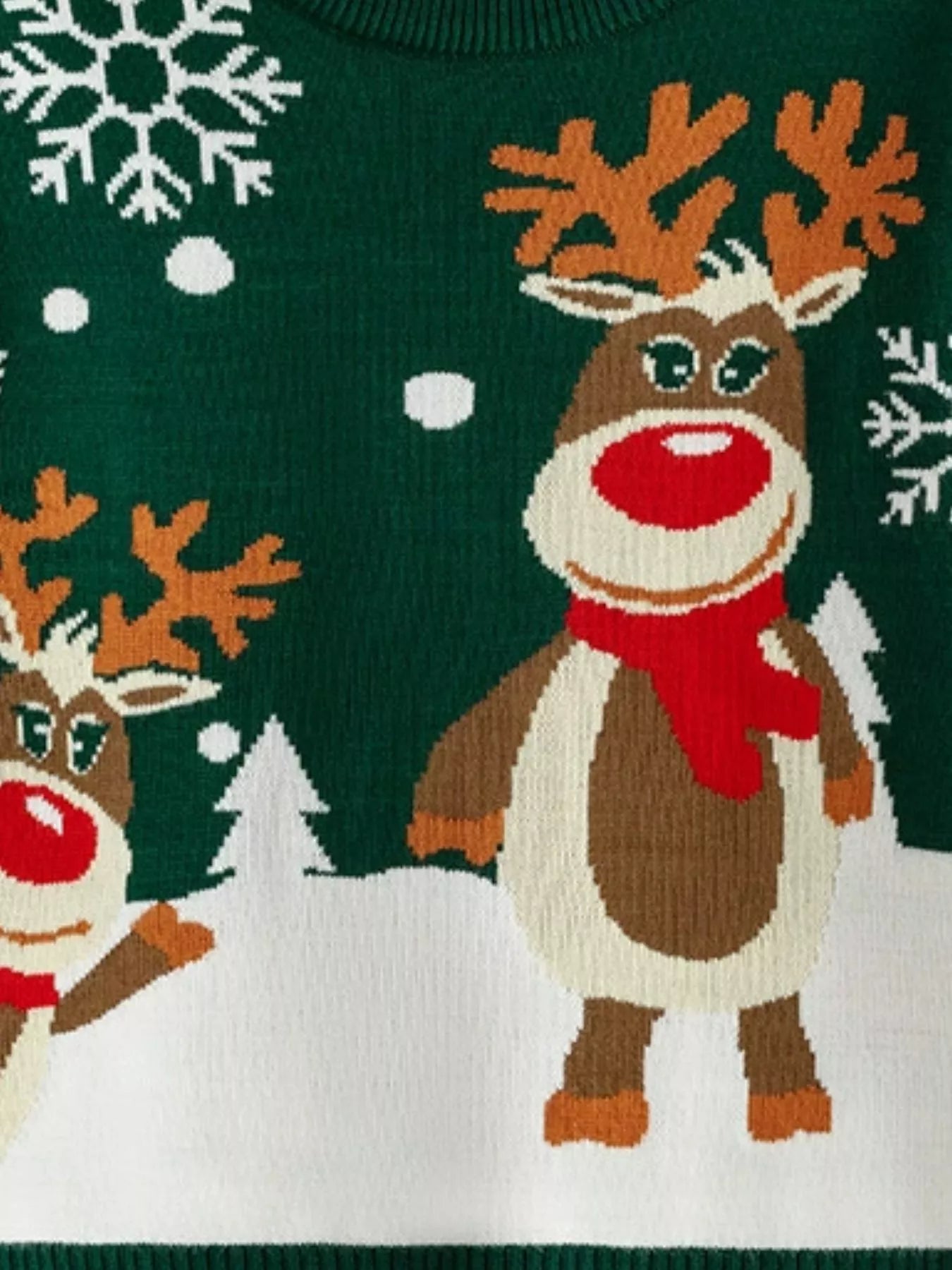 Children's Christmas Tree Round Neck Sweater OutfitFlow