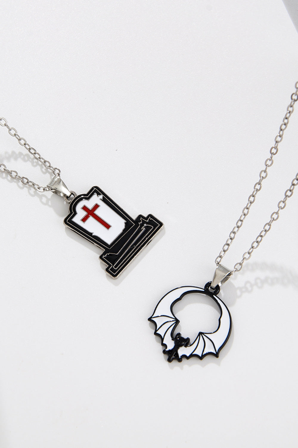 Two-Piece Halloween Theme Necklace Set OutfitFlow
