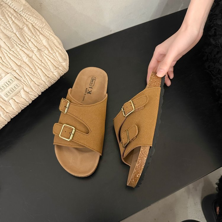 Round Toe Flats Sandals OutfitFlow