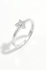 925 Sterling Silver Inland Zircon Star Ring OutfitFlow