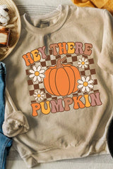 Outfit Flow - Pumpkin Graphic Long Sleeve Sweatshirt