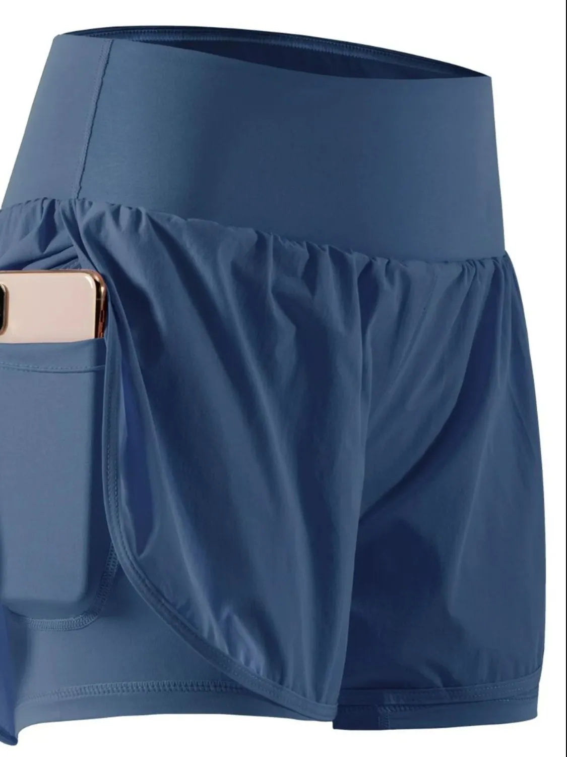 Pocketed High Waist Active Shorts OutfitFlow