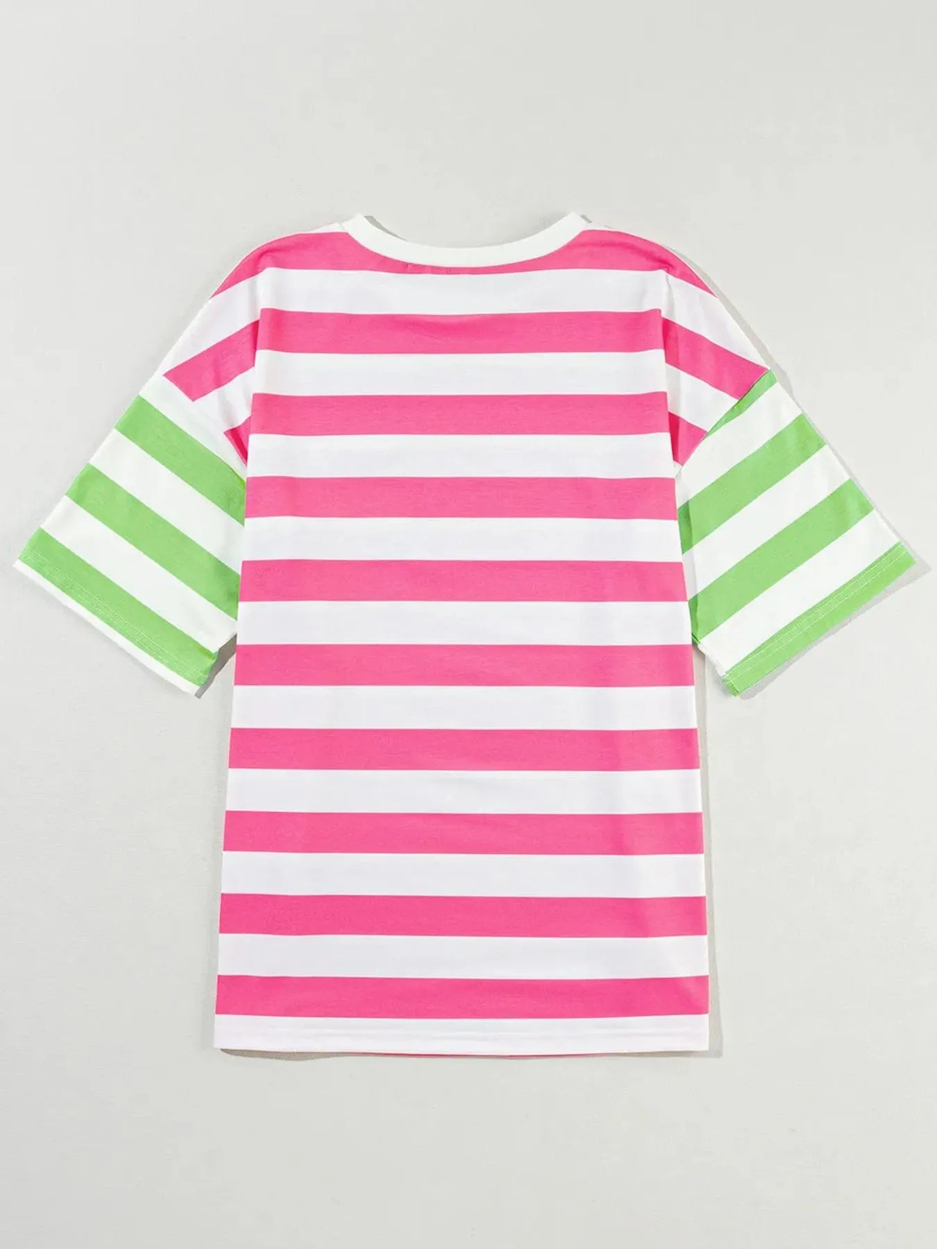 Striped Oversized Short Sleeve T-Shirt OutfitFlow