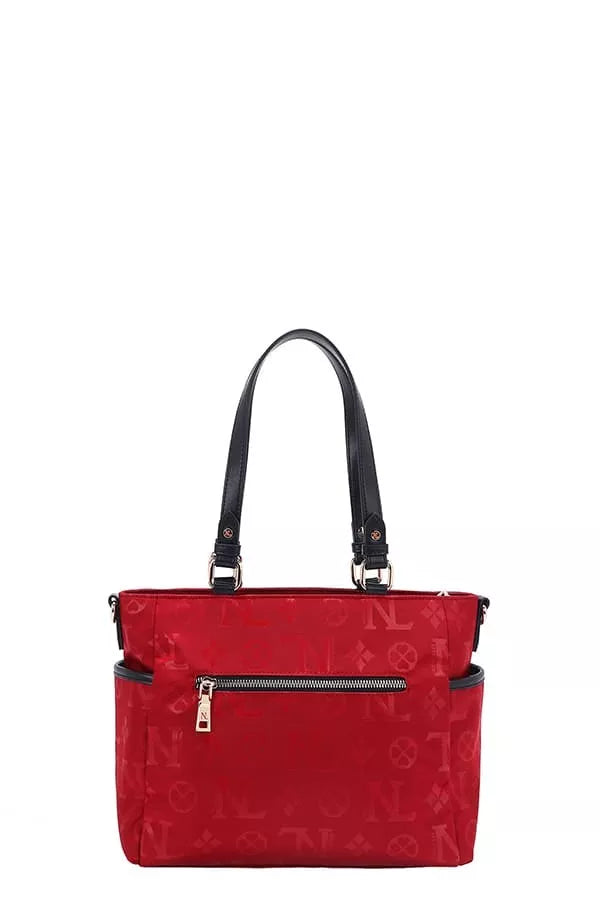 Nicole Lee USA Multi-Compartment Convertible Tote Bag Trendsi