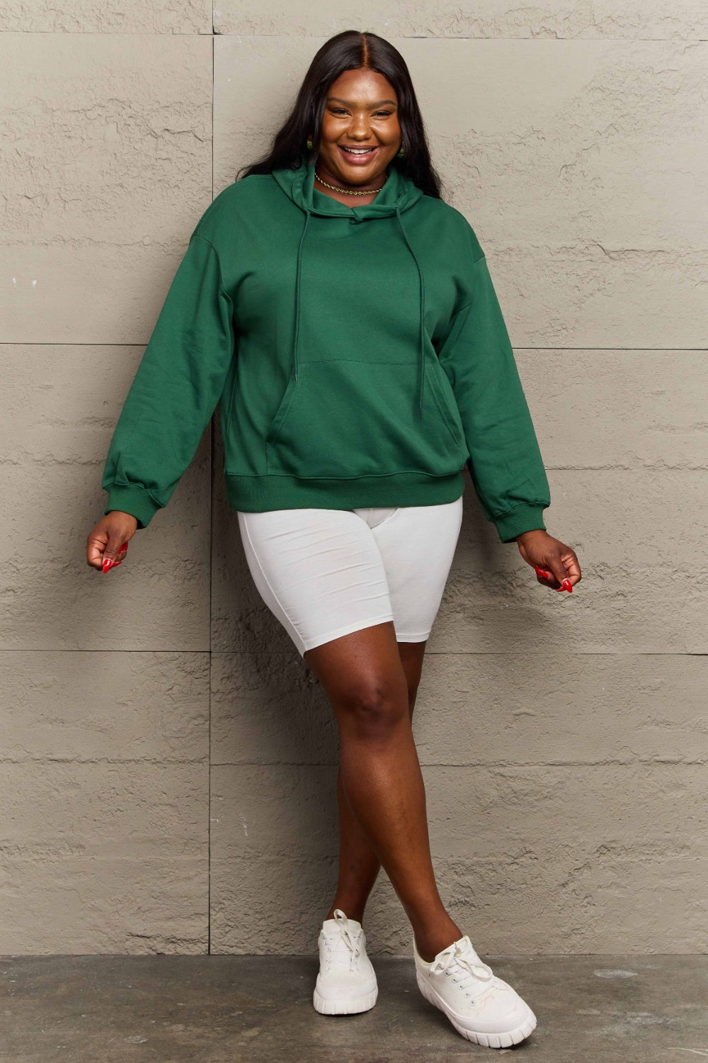 Outfit Flow - Full Size Long Sleeve Dropped Shoulder Hoodie