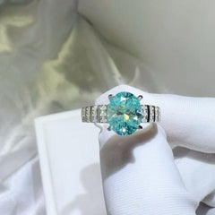 2 Carat Moissanite 925 Sterling Silver Ring OutfitFlow