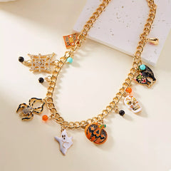 Halloween Charm Necklace with Festive Pendant Collection OutfitFlow