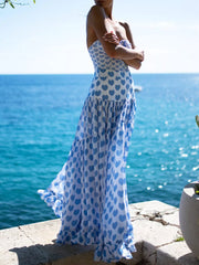 Printed One-Piece Swimwear and Skirt Set OutfitFlow