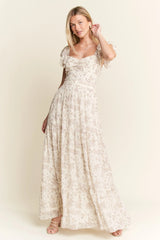 Jade By Jane Full Size Ruffle Sleeve Tiered Maxi Dress Plus Size OutfitFlow