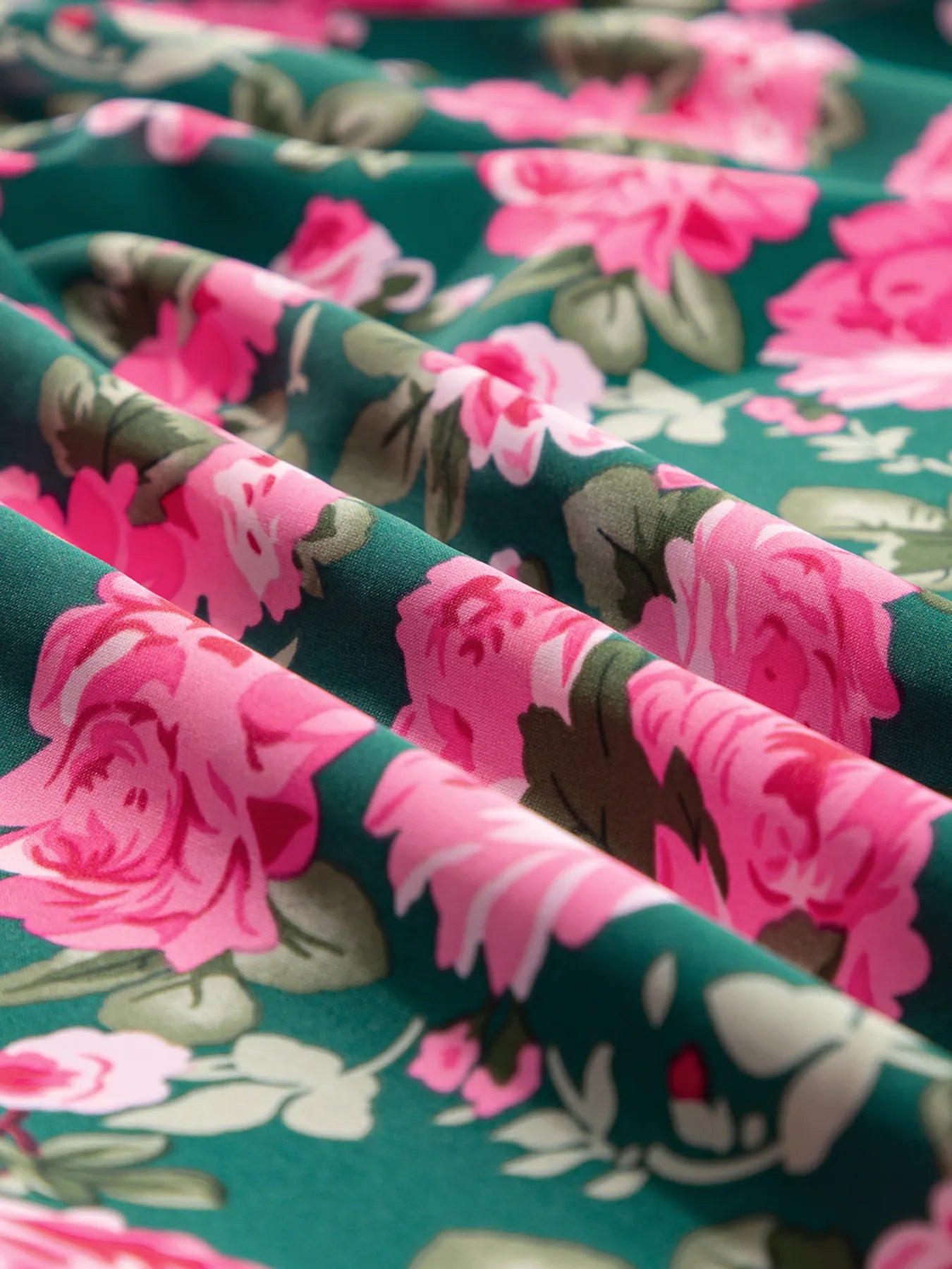 Floral Printed Tied Collar Puff Sleeve Blouse OutfitFlow