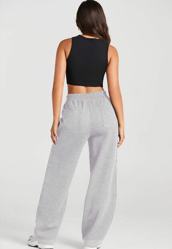 Outfit Flow - Elastic Waist Sweatpants with Pockets