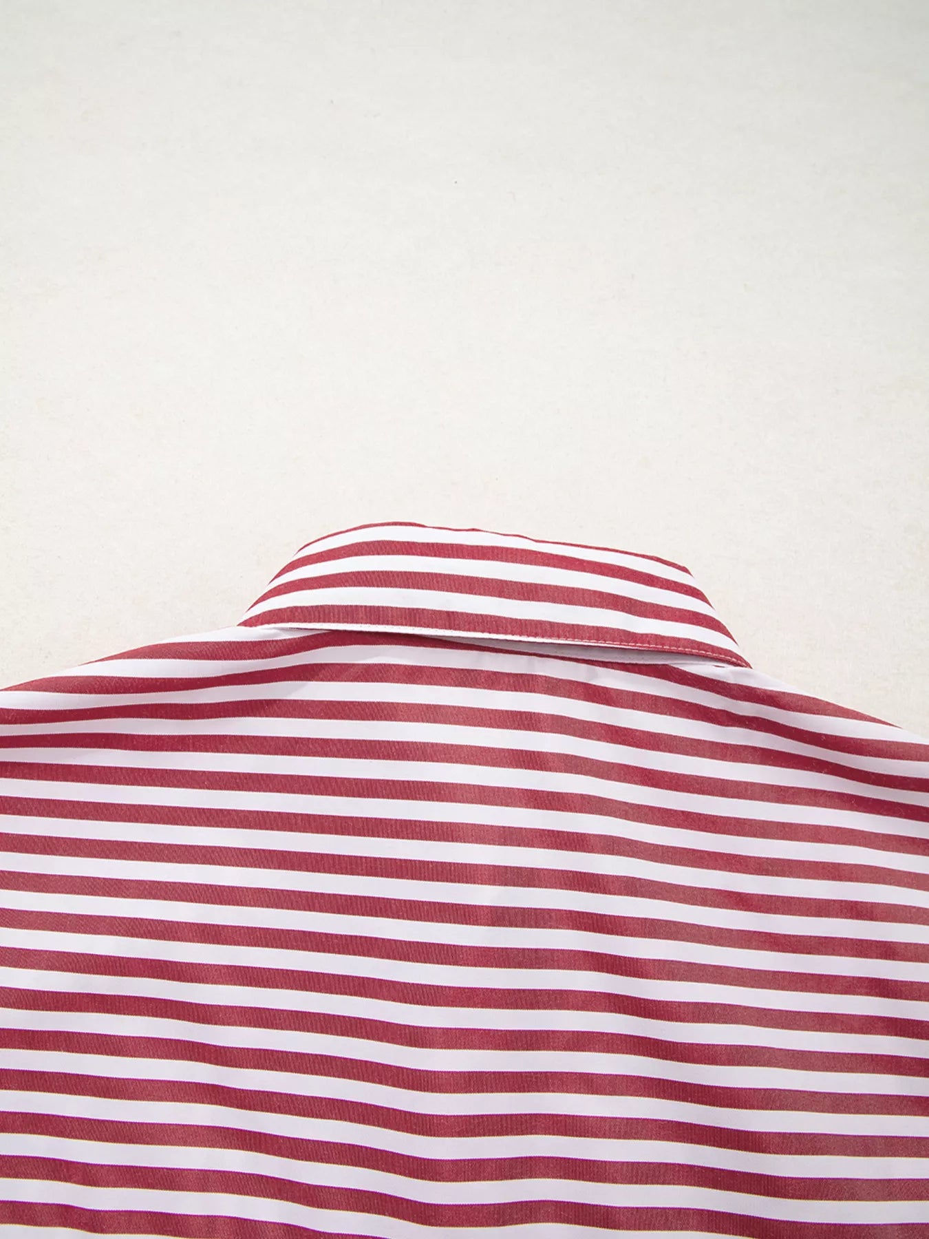 Striped Button-Up Long Sleeve Shirt OutfitFlow