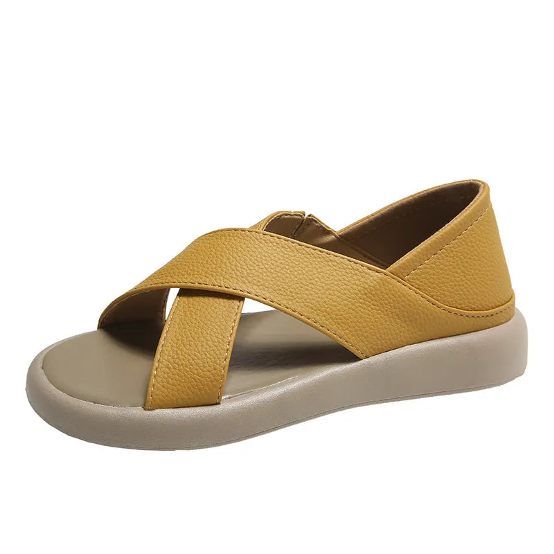 Crossover Platform Comfort Sandals OutfitFlow